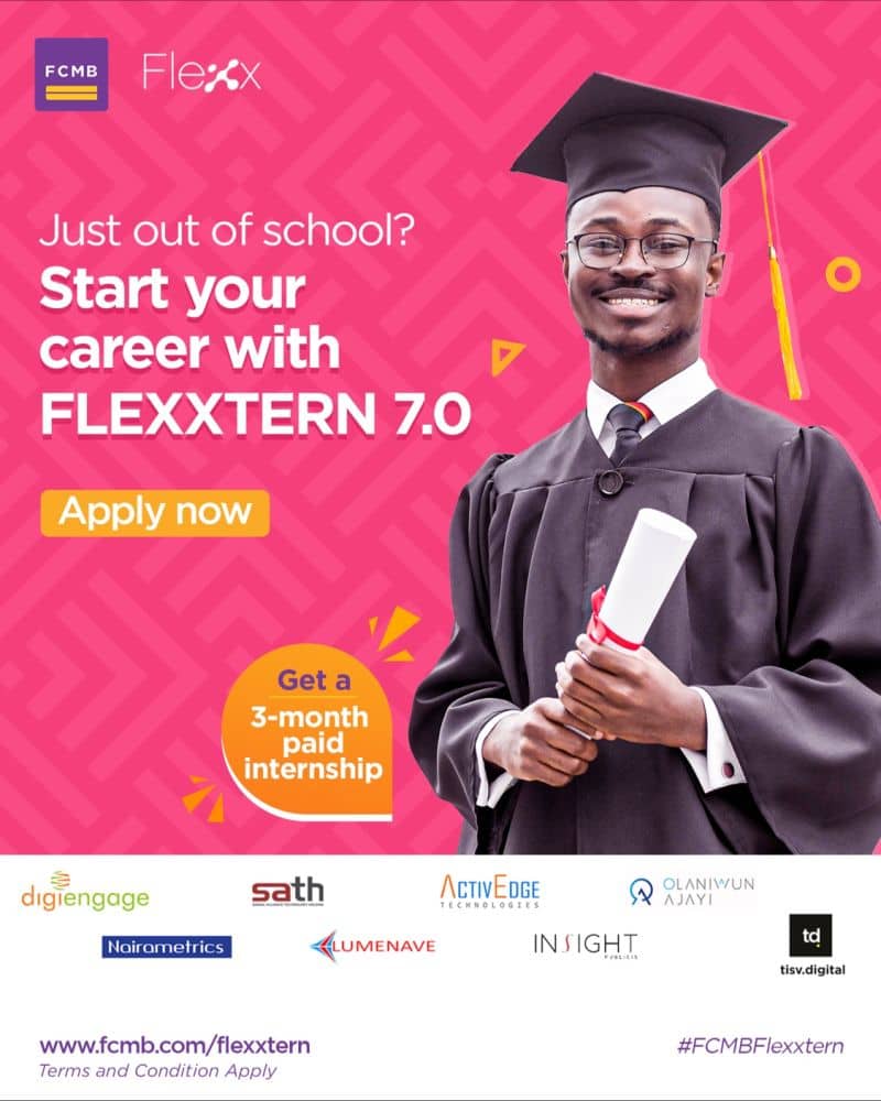 Unlock Your Dream: Grab a 3-Month PAID Internship at FCMB TODAY.